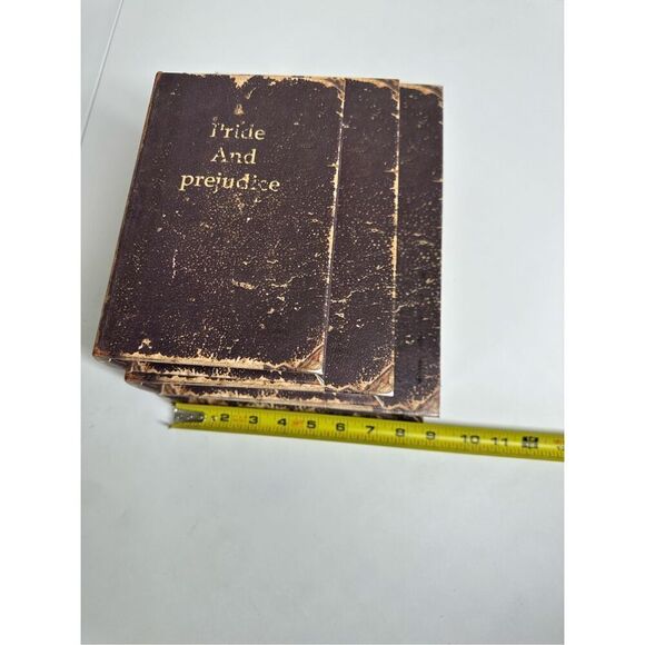 Lot of 3 Rare Vintage Antique Style Faux Safe Secret Book Pride and Prejudice - Picture 12 of 13